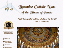 Tablet Screenshot of byzantinediscalcedcarmelites.com